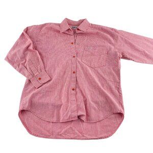 Guess Jeans USA Mens Size Small Red Plaid Button-Down Shirt long Sleeves